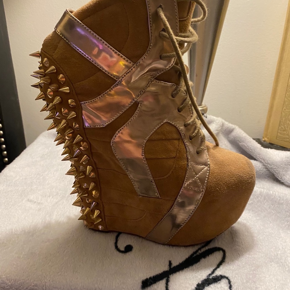 Jeffrey Campbell wedge heels with studs on back